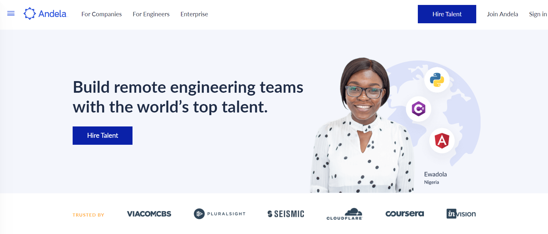 Andela Competitors - Hire Remote Developers