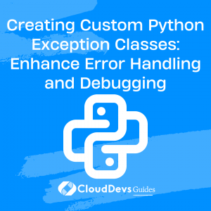 Writing a Python Custom Exception