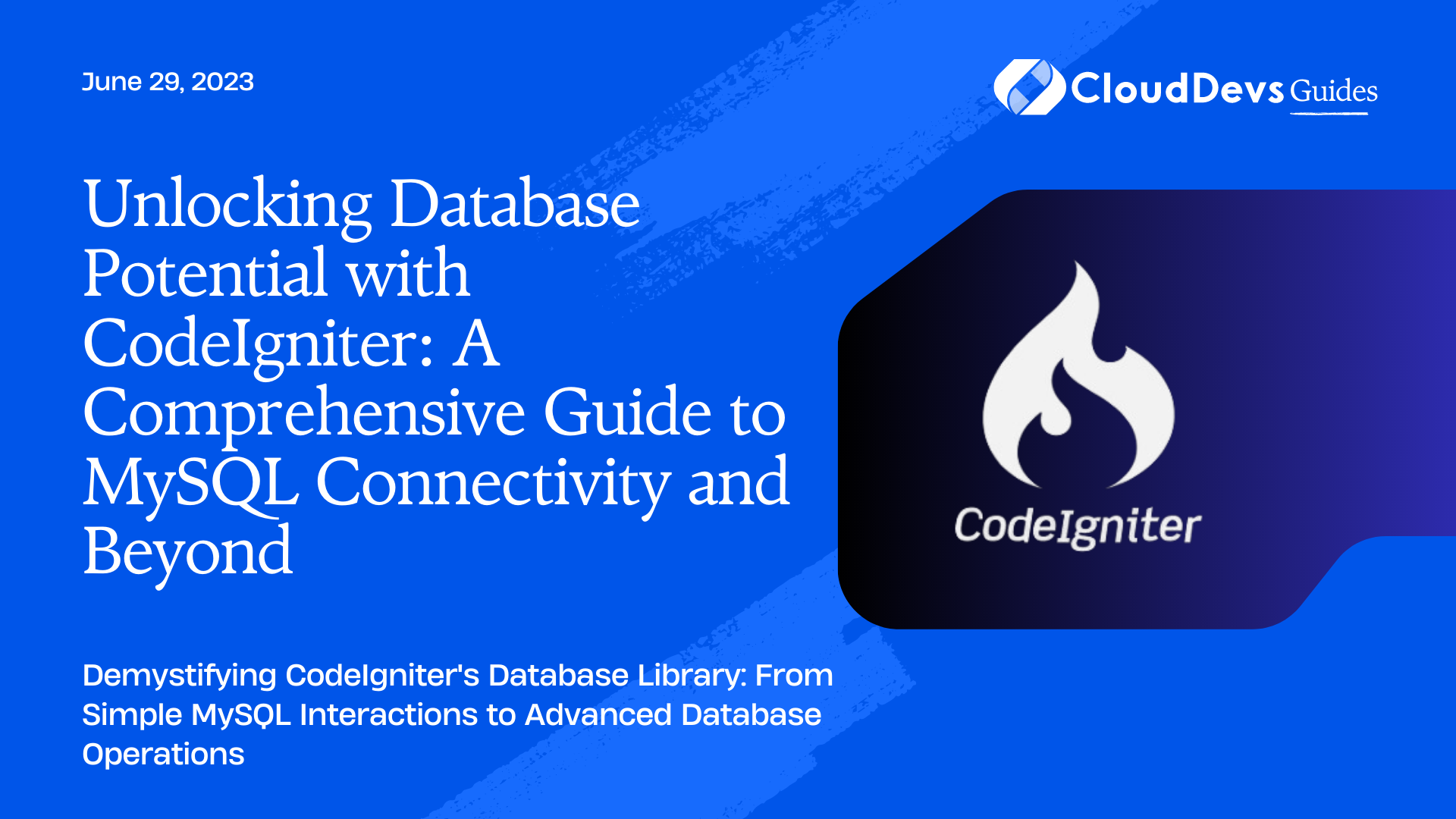 Unlocking Database Potential with CodeIgniter: A Comprehensive Guide to ...