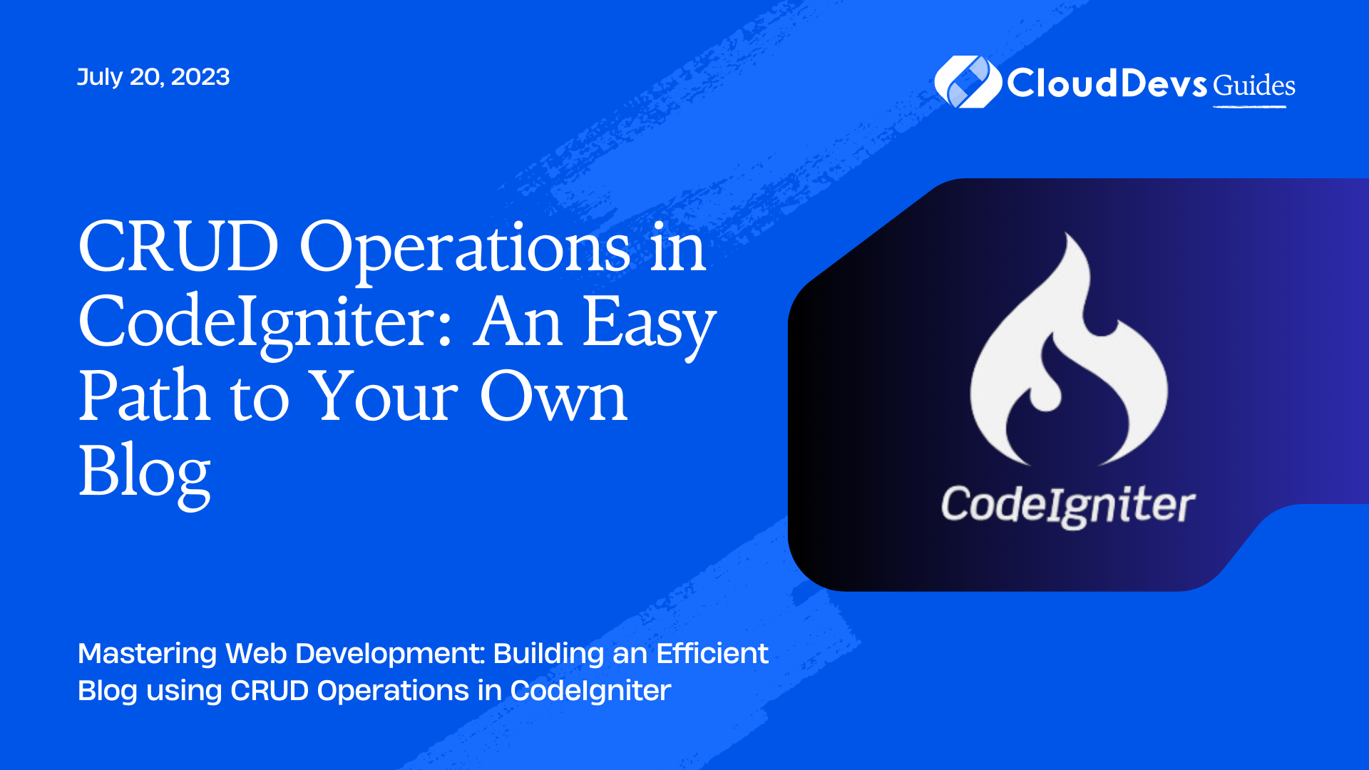 CRUD Operations in CodeIgniter: An Easy Path to Your Own Blog