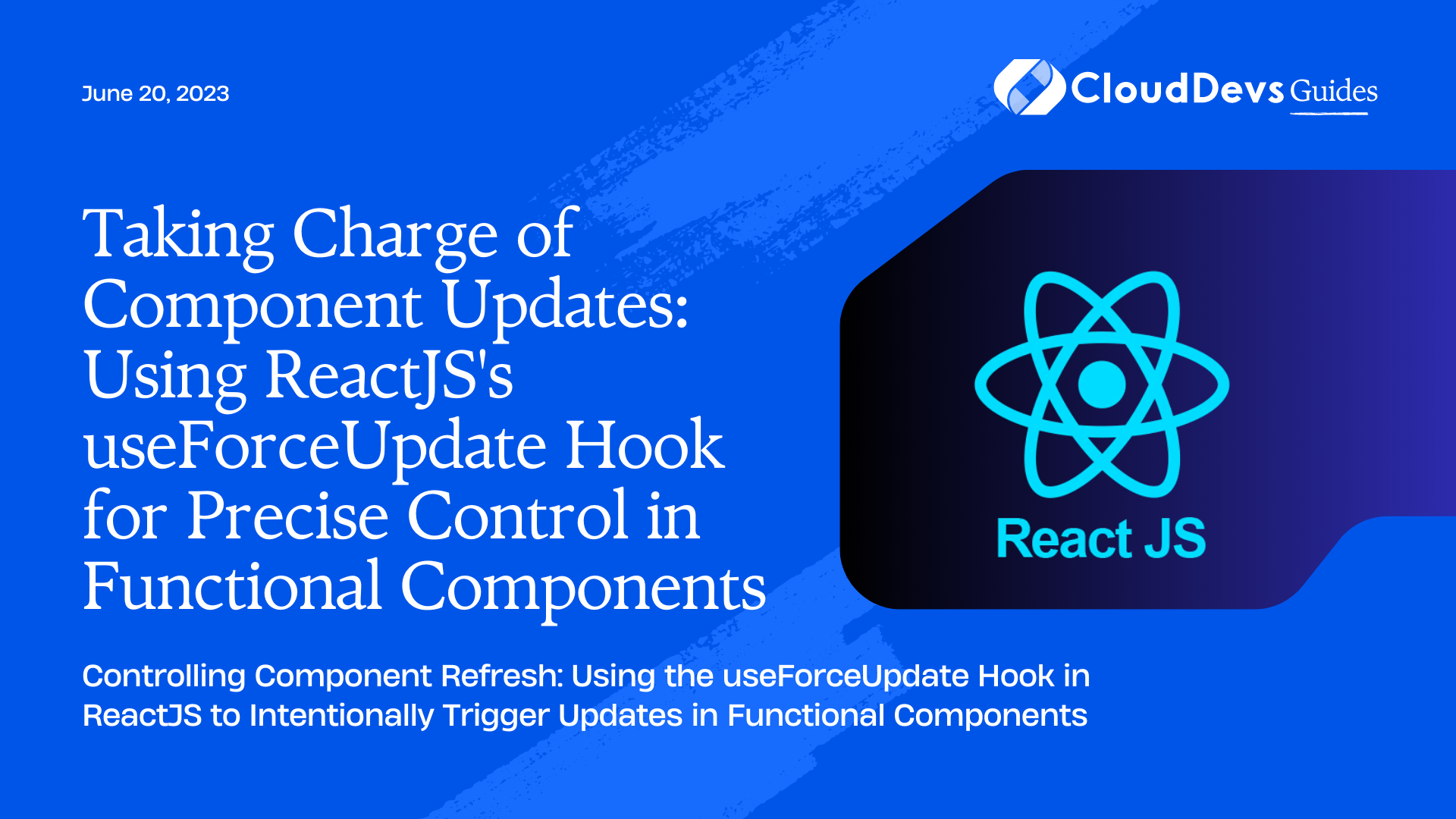 Taking Charge of Component Updates: Using ReactJS's useForceUpdate Hook for Precise Control in Functional Components