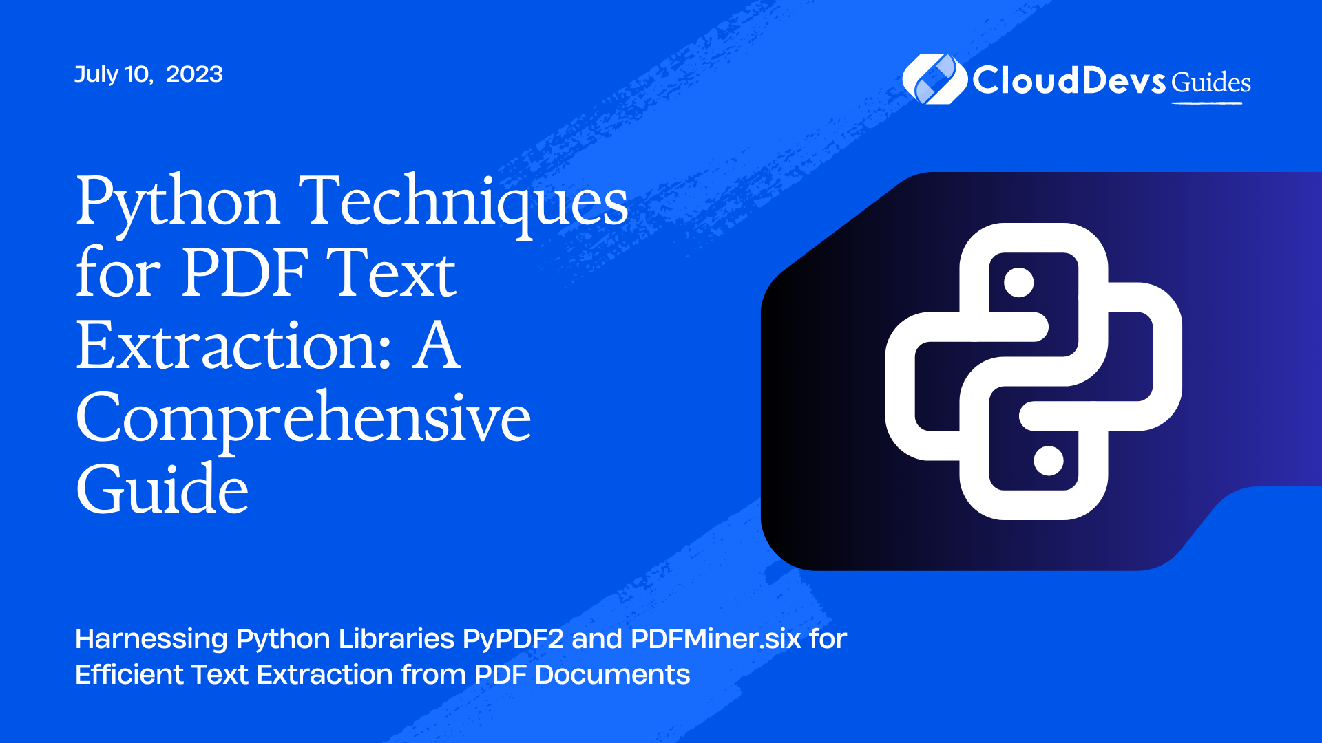 Python Techniques for PDF Text Extraction: A Comprehensive Guide