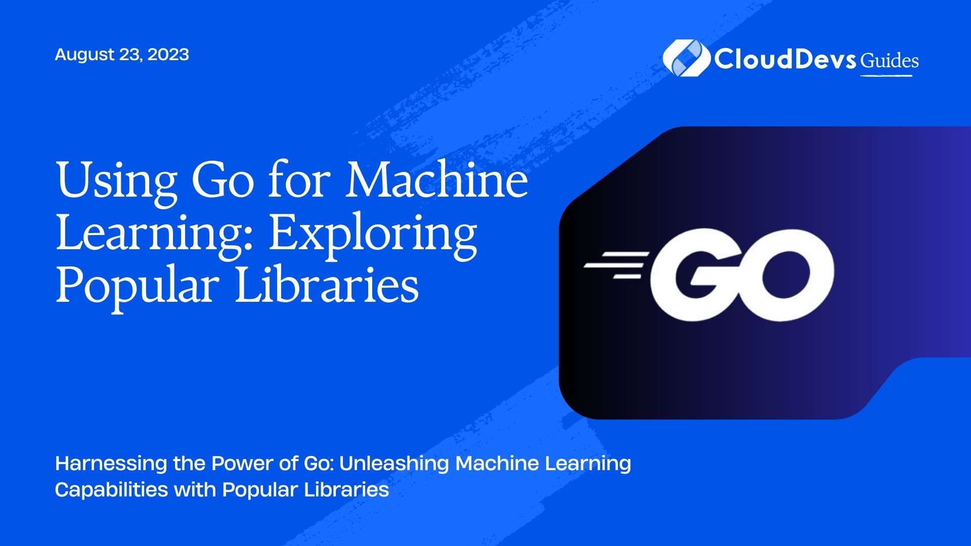 Golang and hot sale machine learning