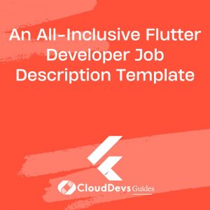 cover letter flutter developer
