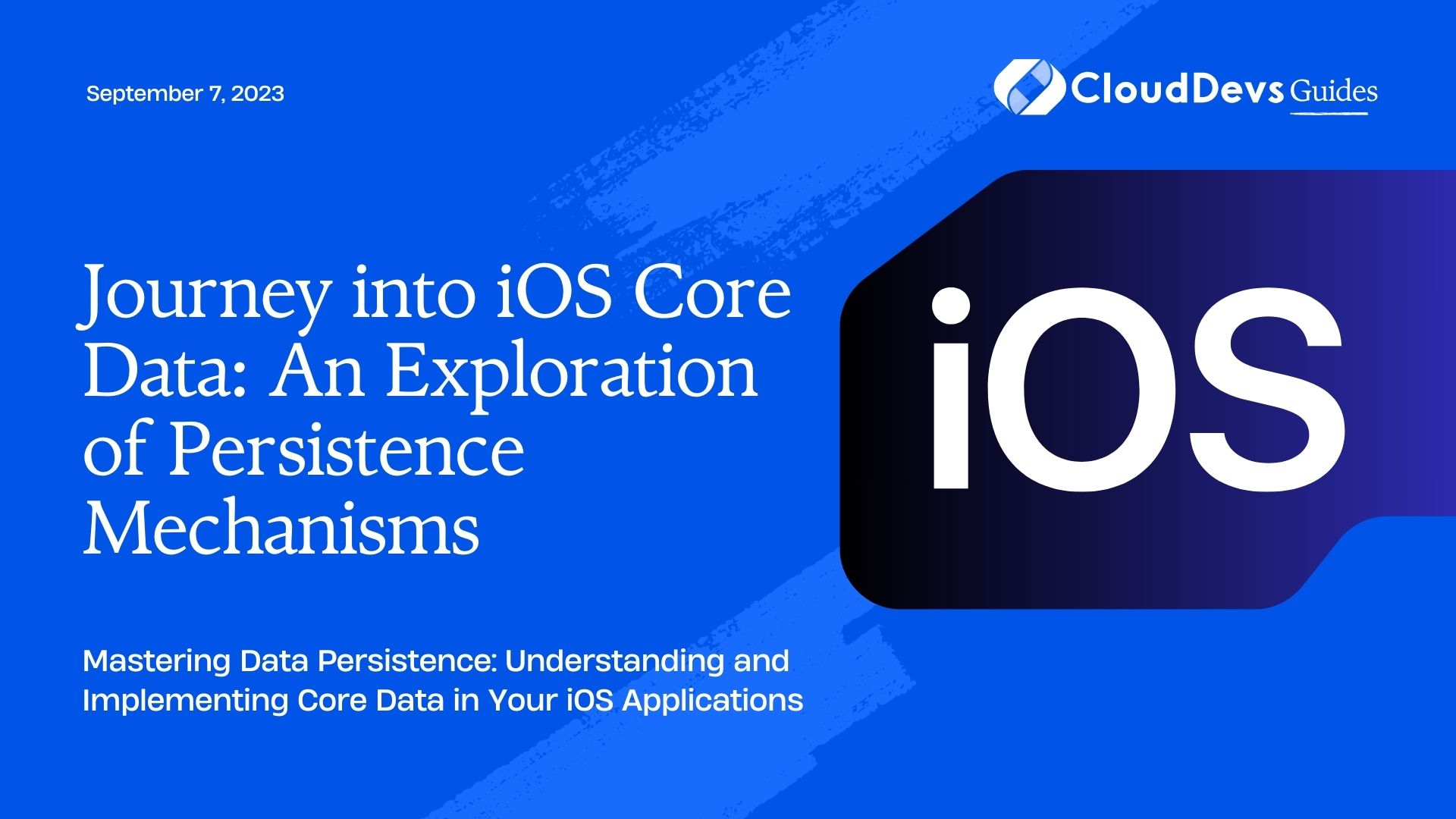 Journey into iOS Core Data: An Exploration of Persistence Mechanisms