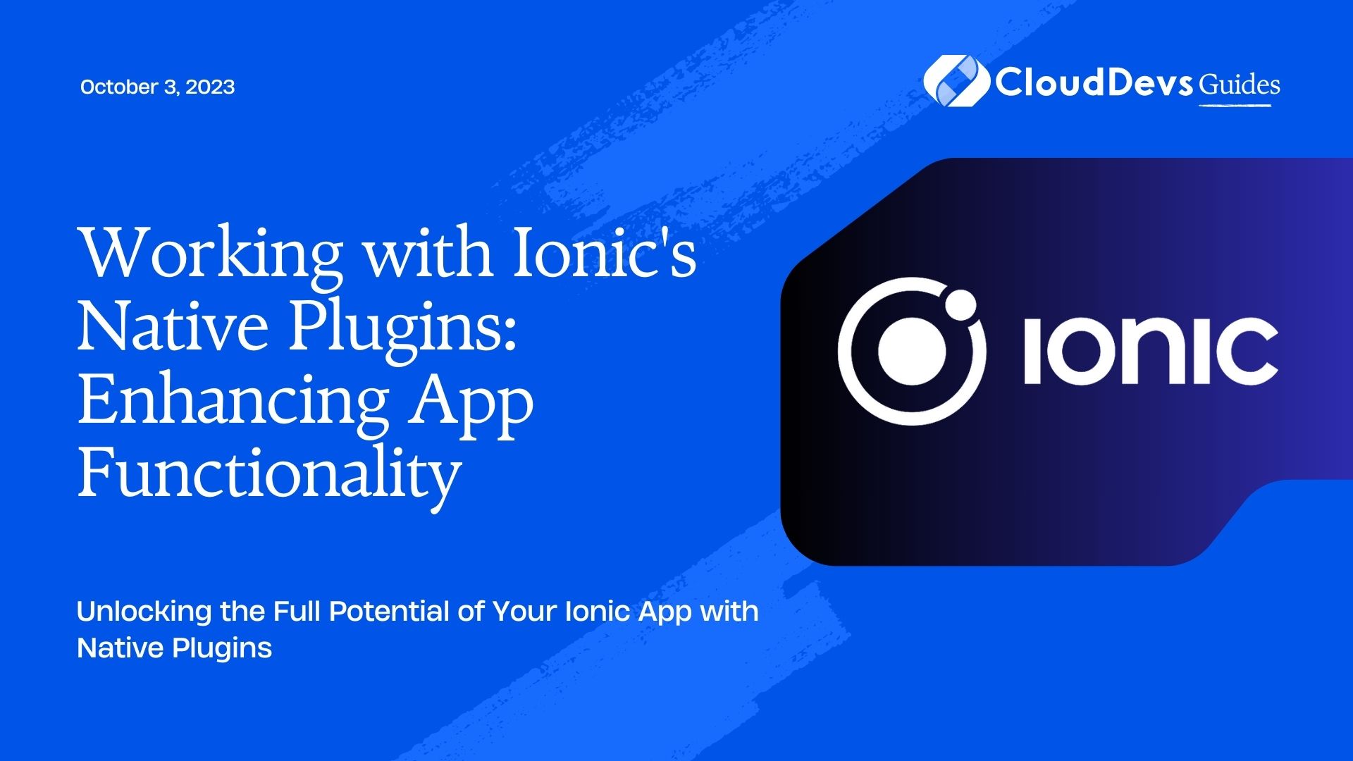 Ionic native deals