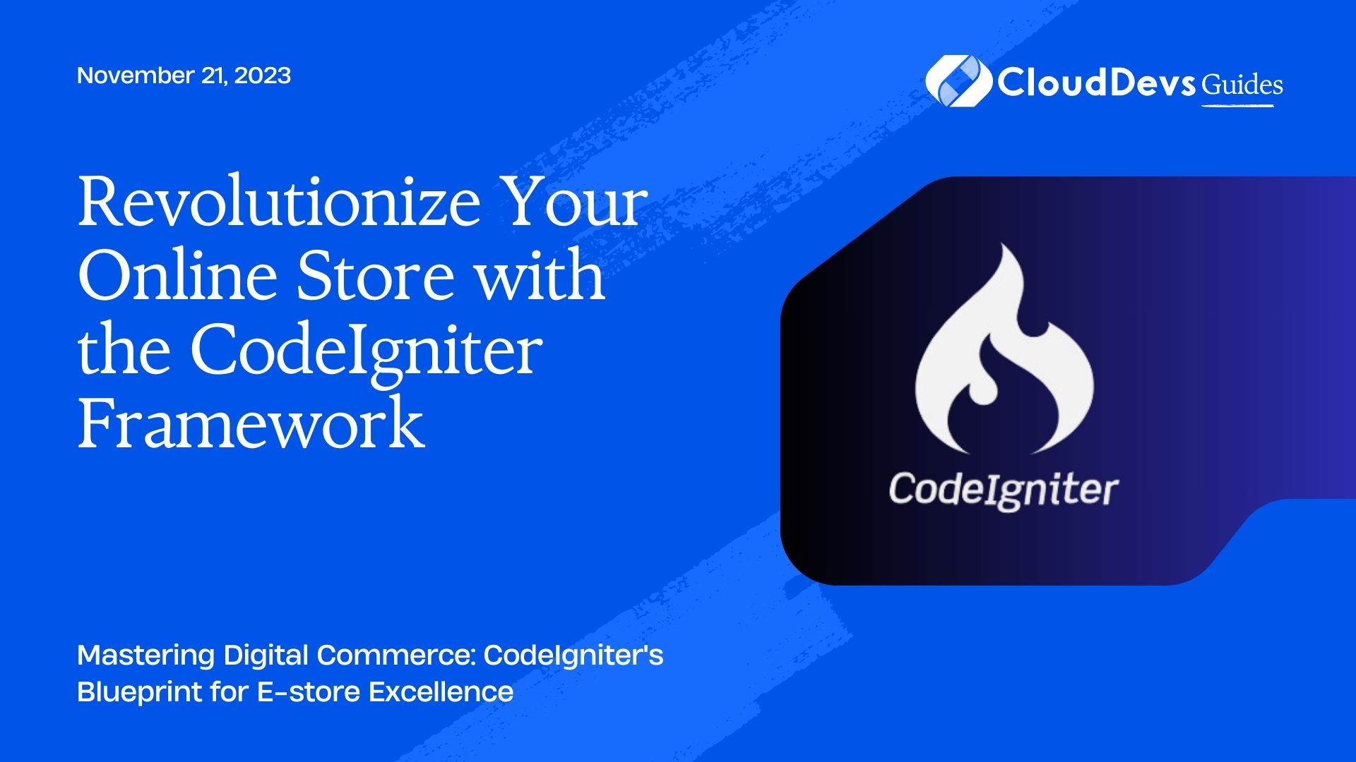 Revolutionize Your Online Store with the CodeIgniter Framework
