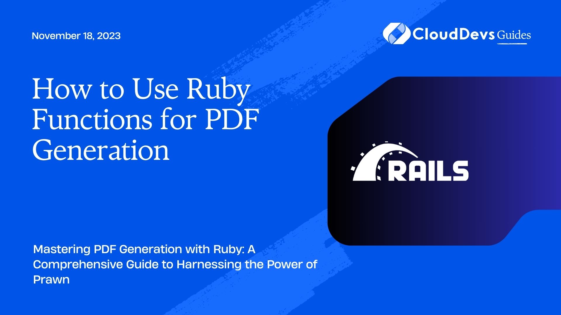 How to Use Ruby Functions for PDF Generation