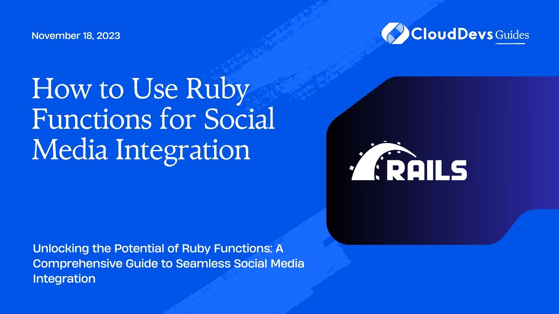 How to Use Ruby Functions for Social Media Integration