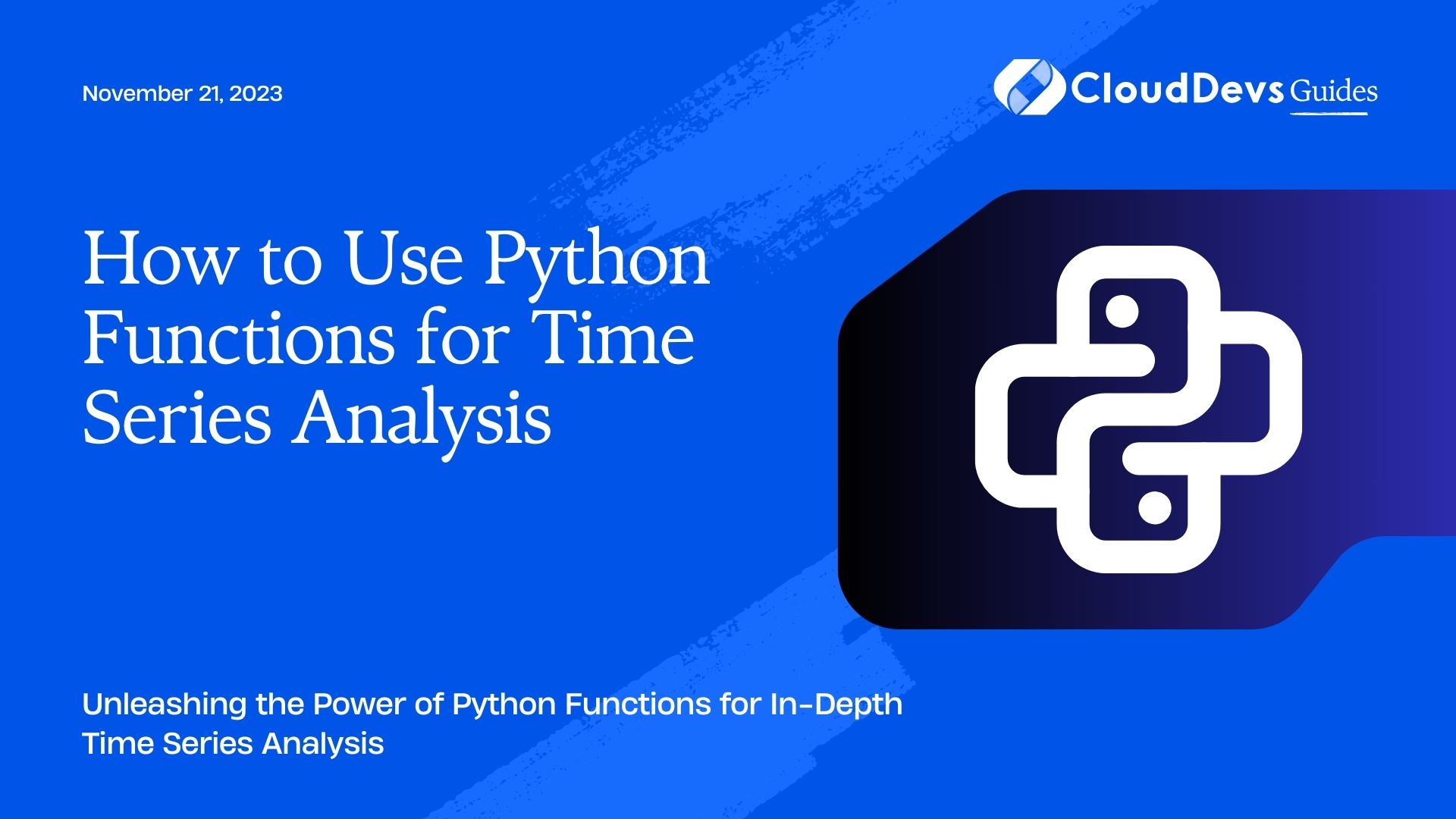 How to Use Python Functions for Time Series Analysis