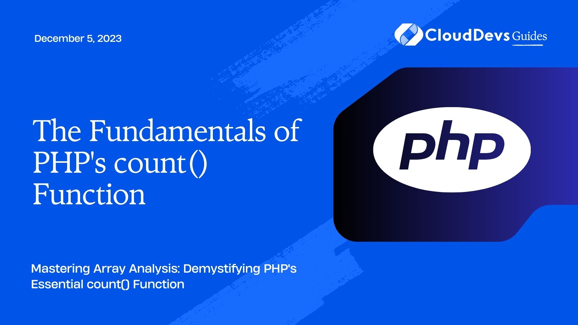 The Fundamentals of PHP's count() Function