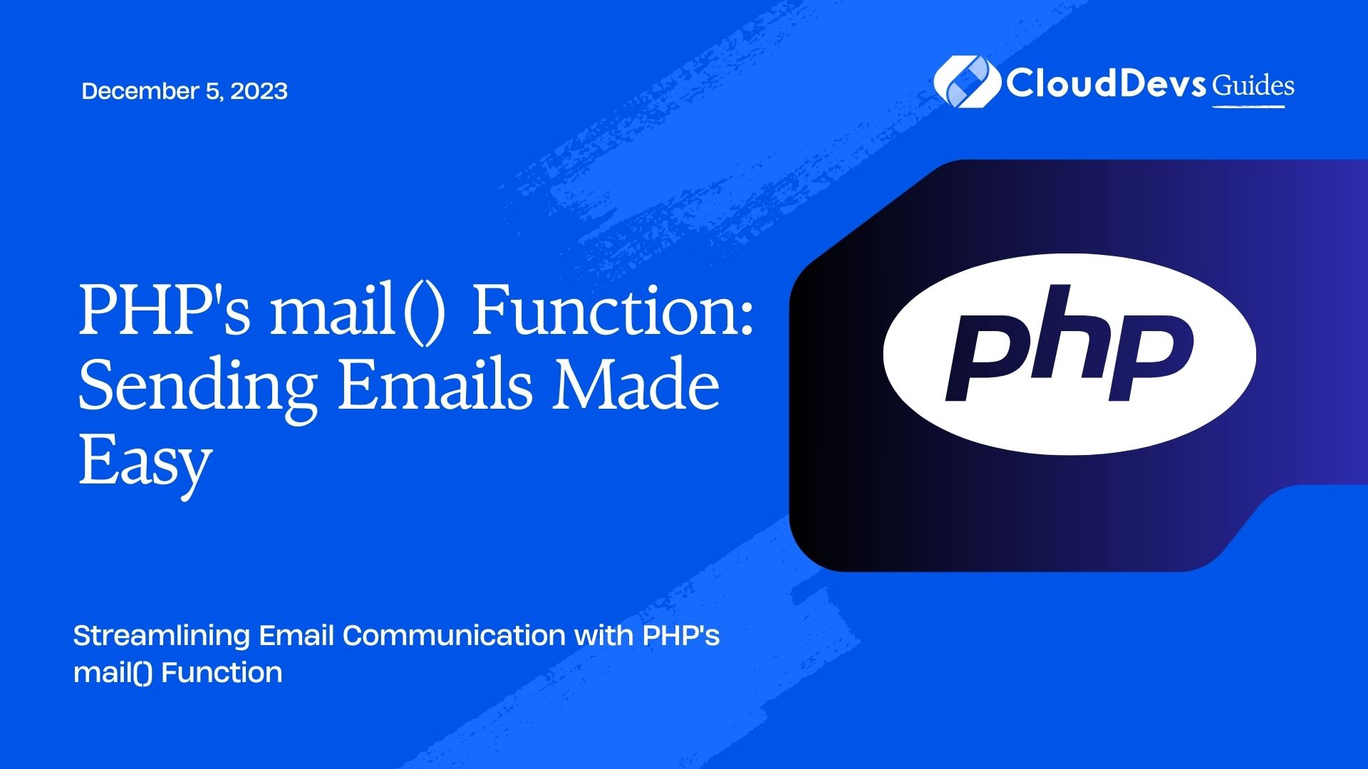 PHP's mail() Function: Sending Emails Made Easy
