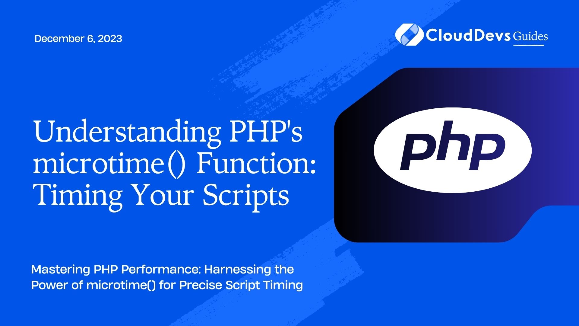 Understanding PHP's microtime() Function: Timing Your Scripts