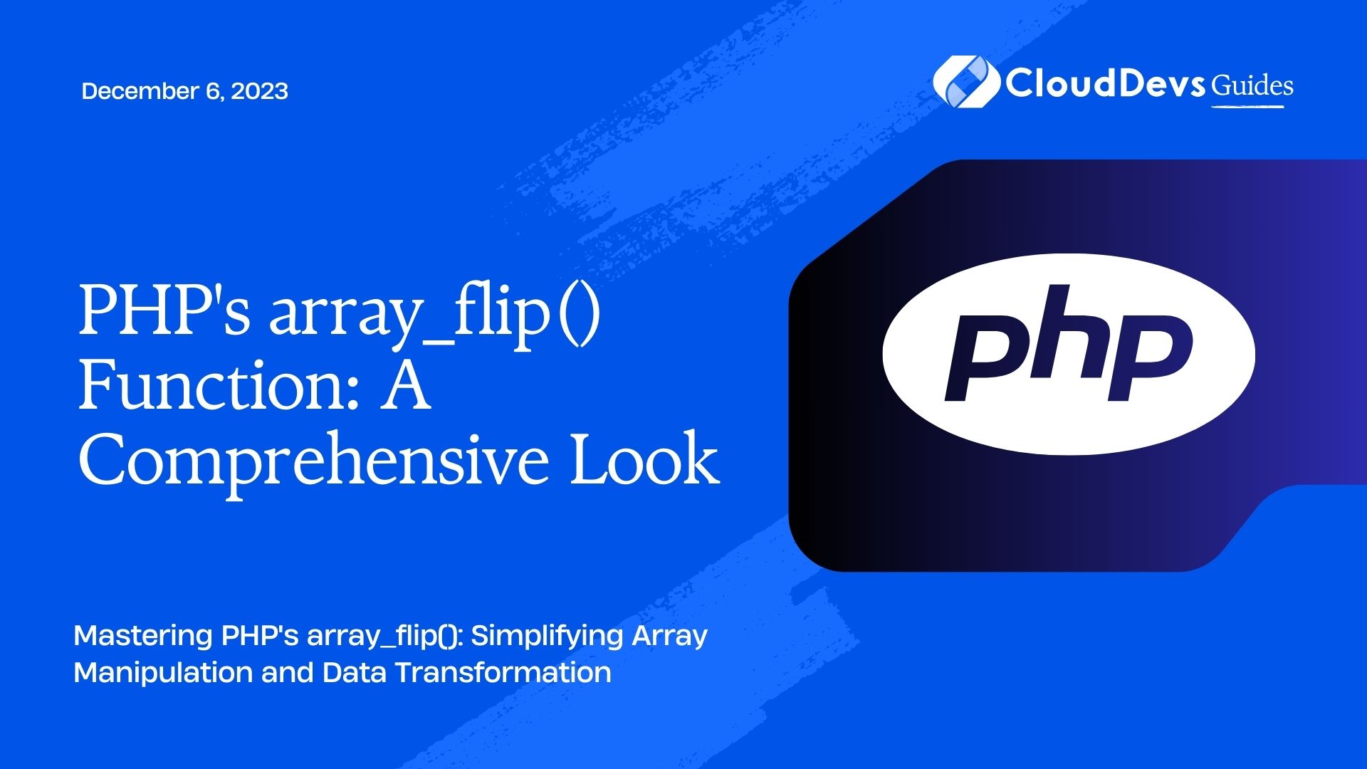 PHP's array_flip() Function: A Comprehensive Look