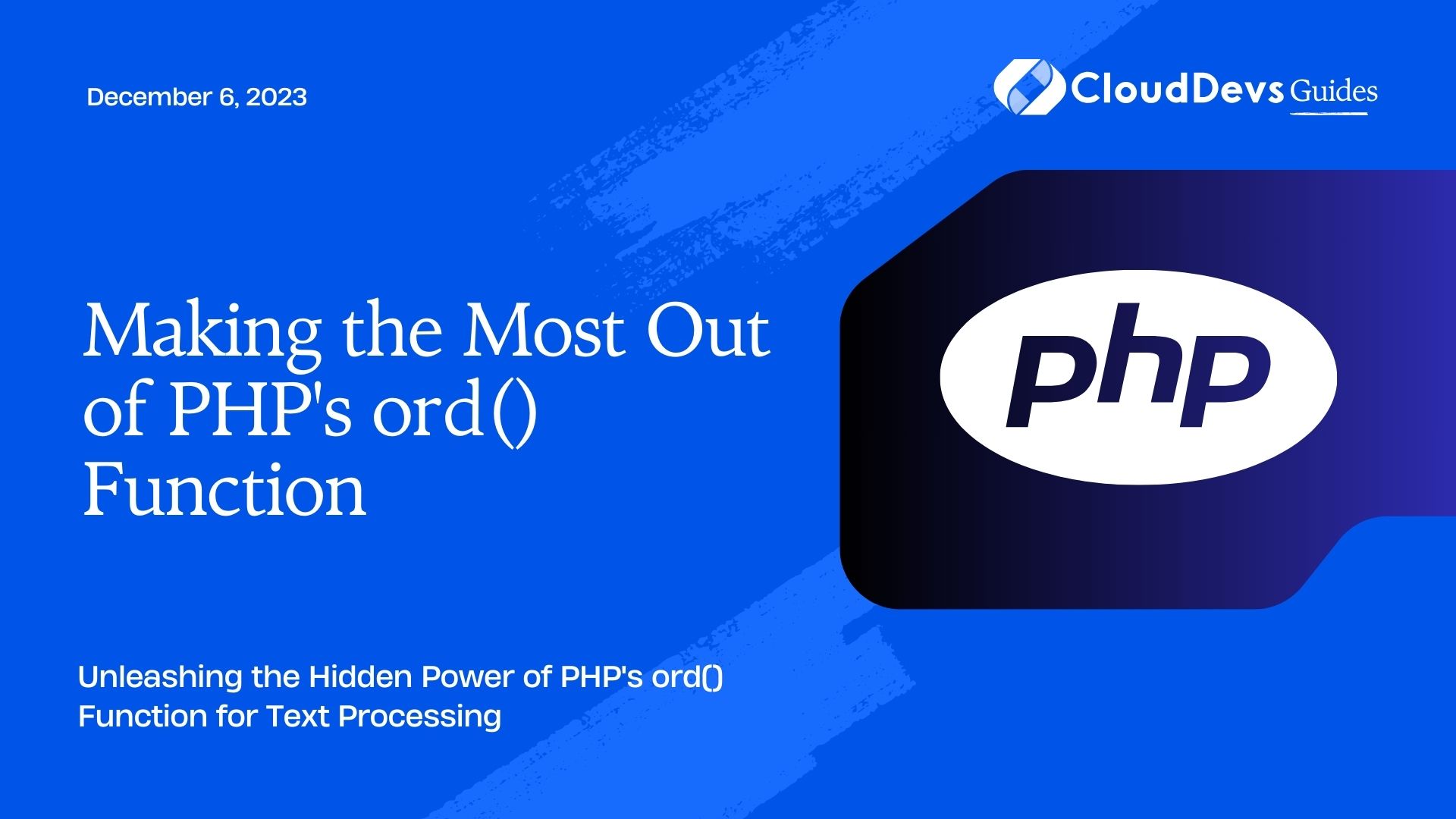 Making the Most Out of PHPs ord() Function