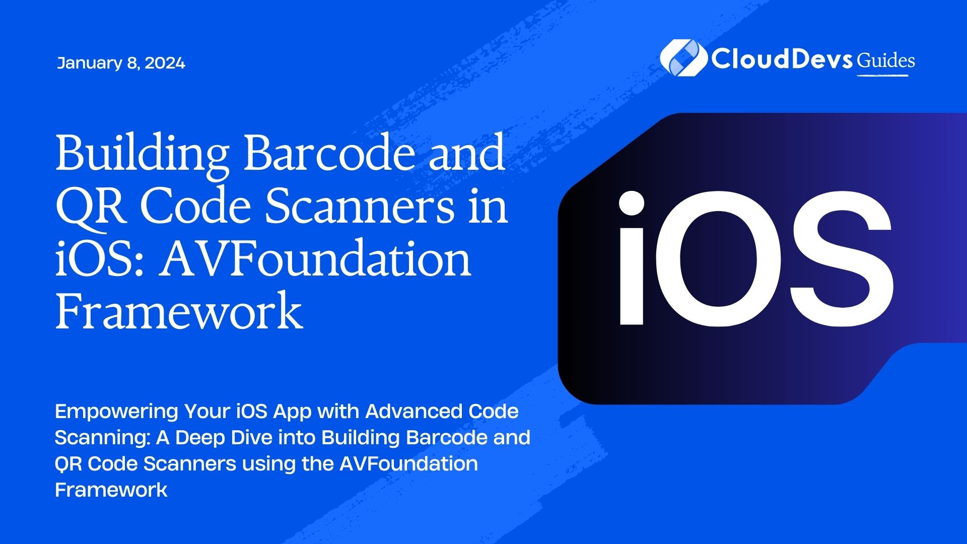 Building Barcode and QR Code Scanners in iOS: AVFoundation Framework