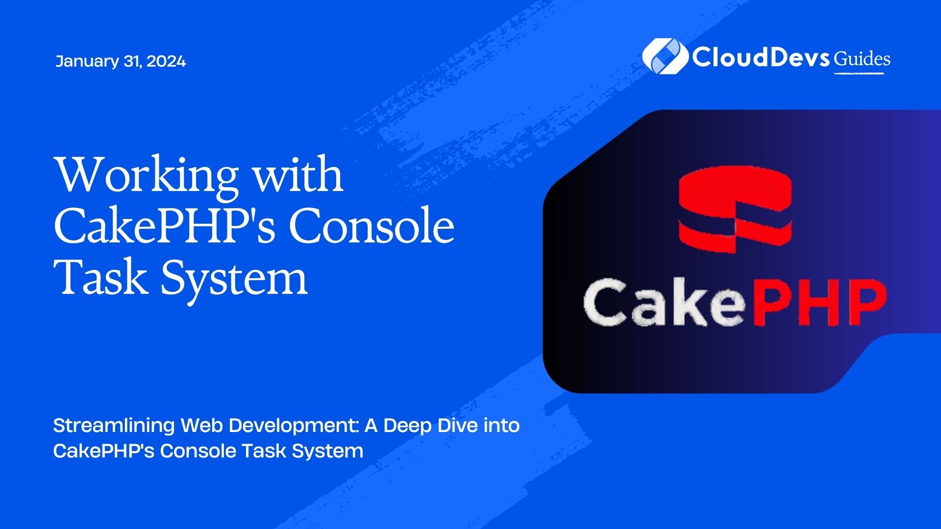Working with CakePHP's Console Task System