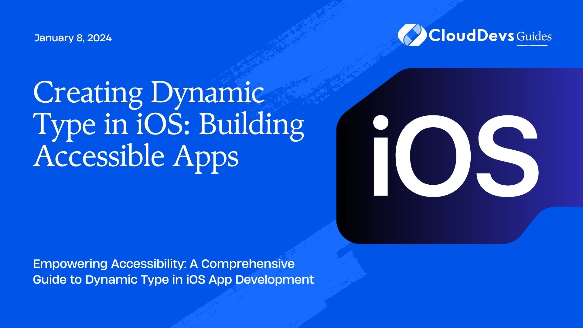 Creating Dynamic Type in iOS: Building Accessible Apps