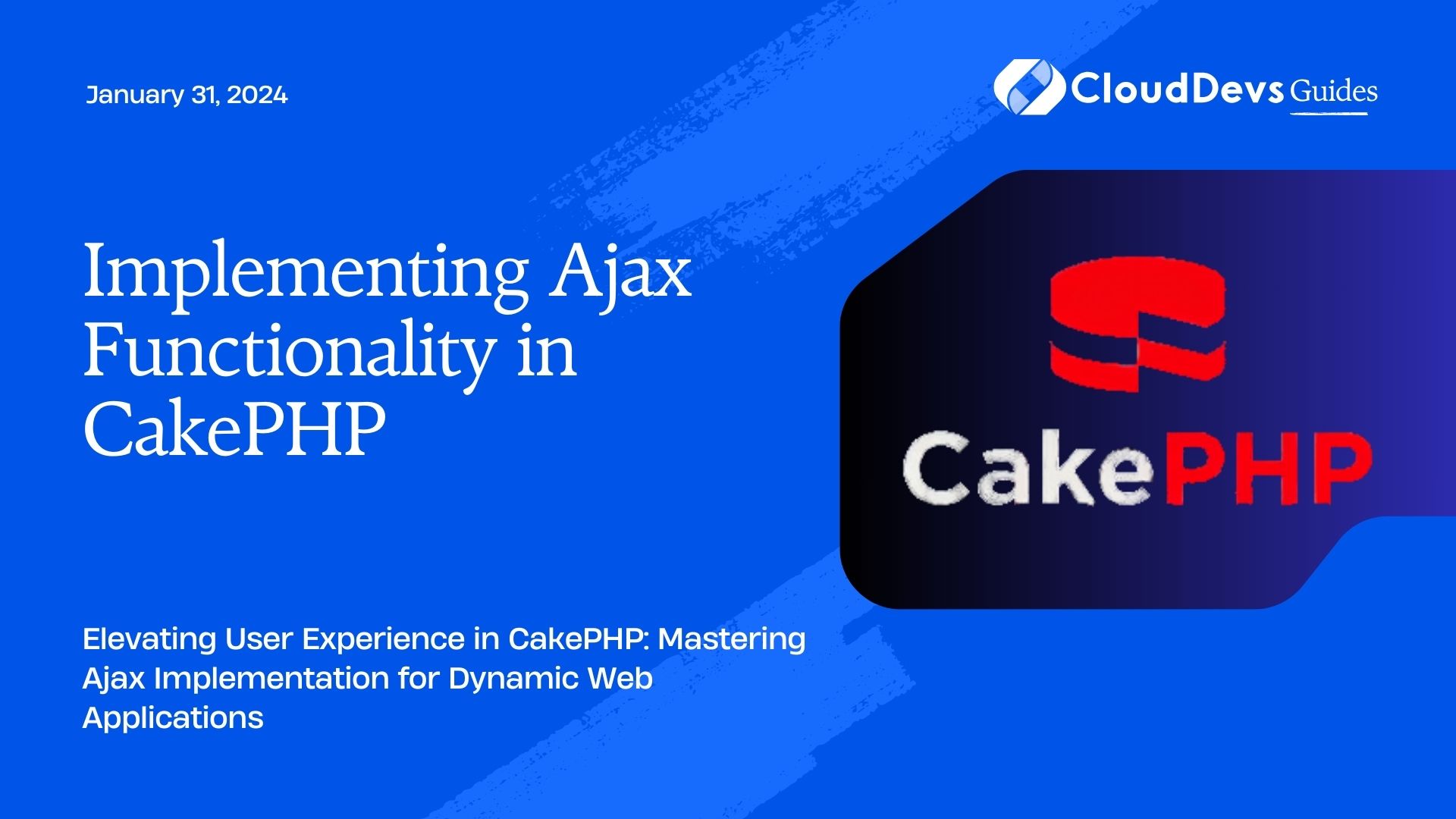 Implementing Ajax Functionality in CakePHP