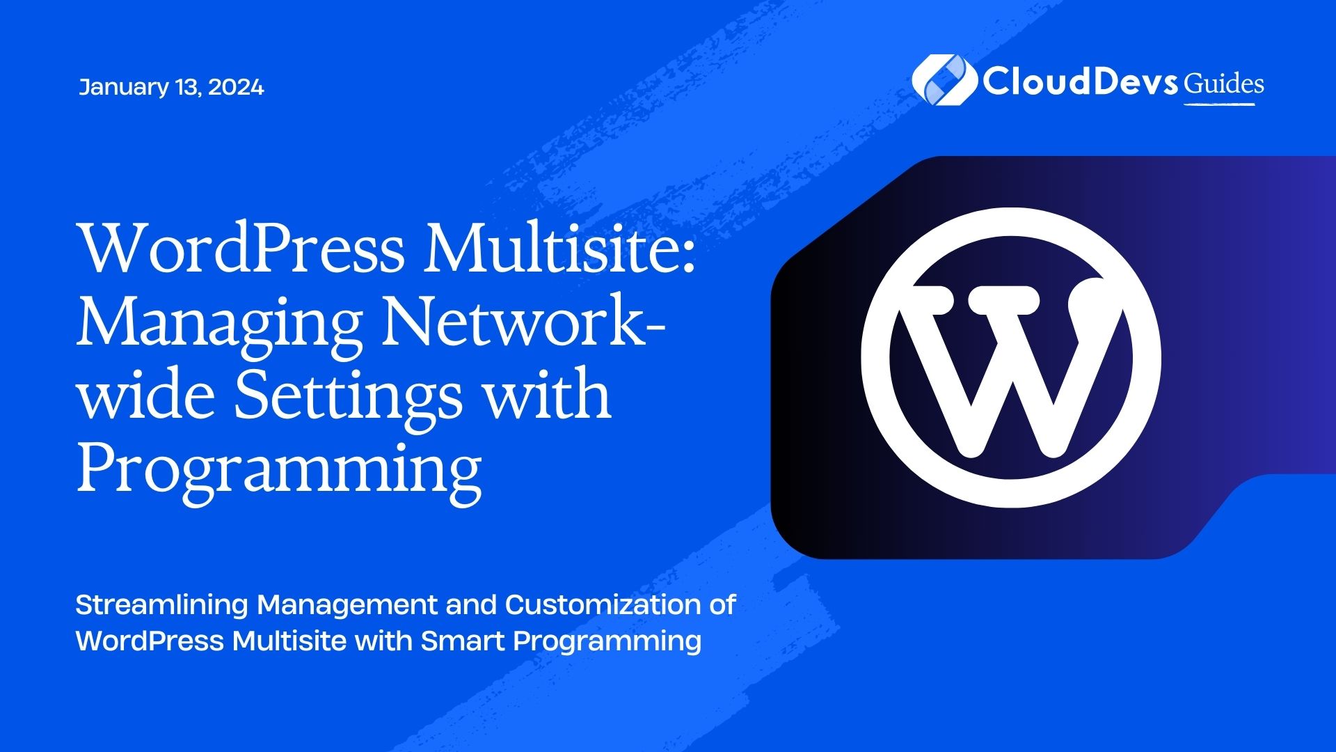 WordPress Multisite: Managing Network-wide Settings with Programming