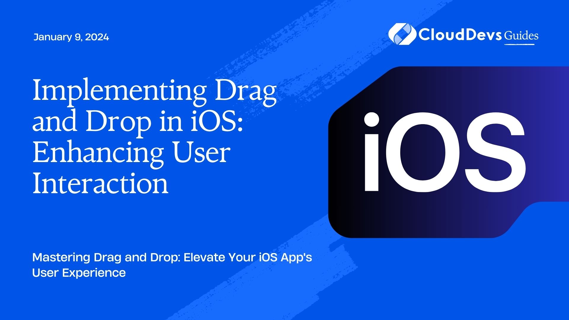 Implementing Drag and Drop in iOS: Enhancing User Interaction
