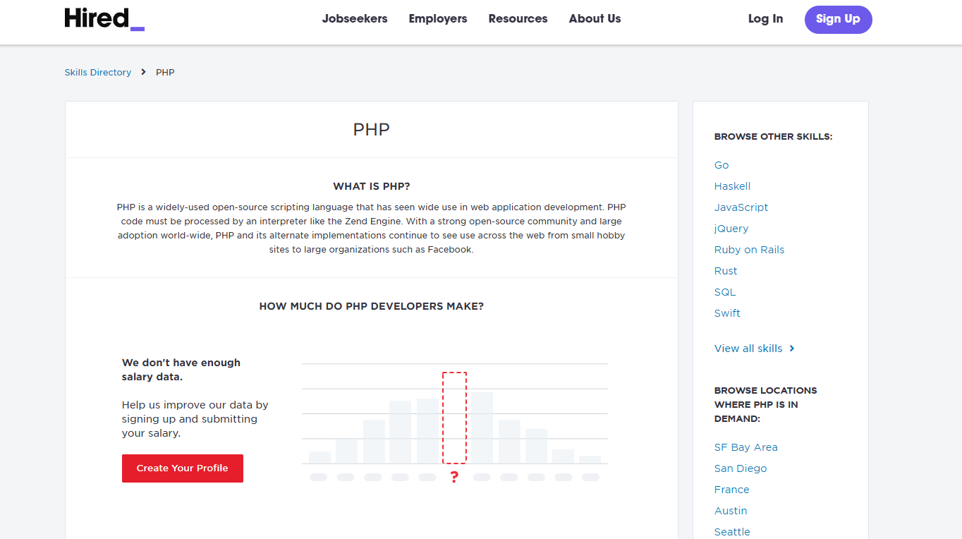 Hired.com - Talented PHP Devs for Hire