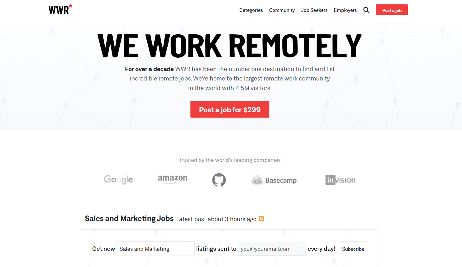 Weworkremotely - Remote PHP Devs for Hire