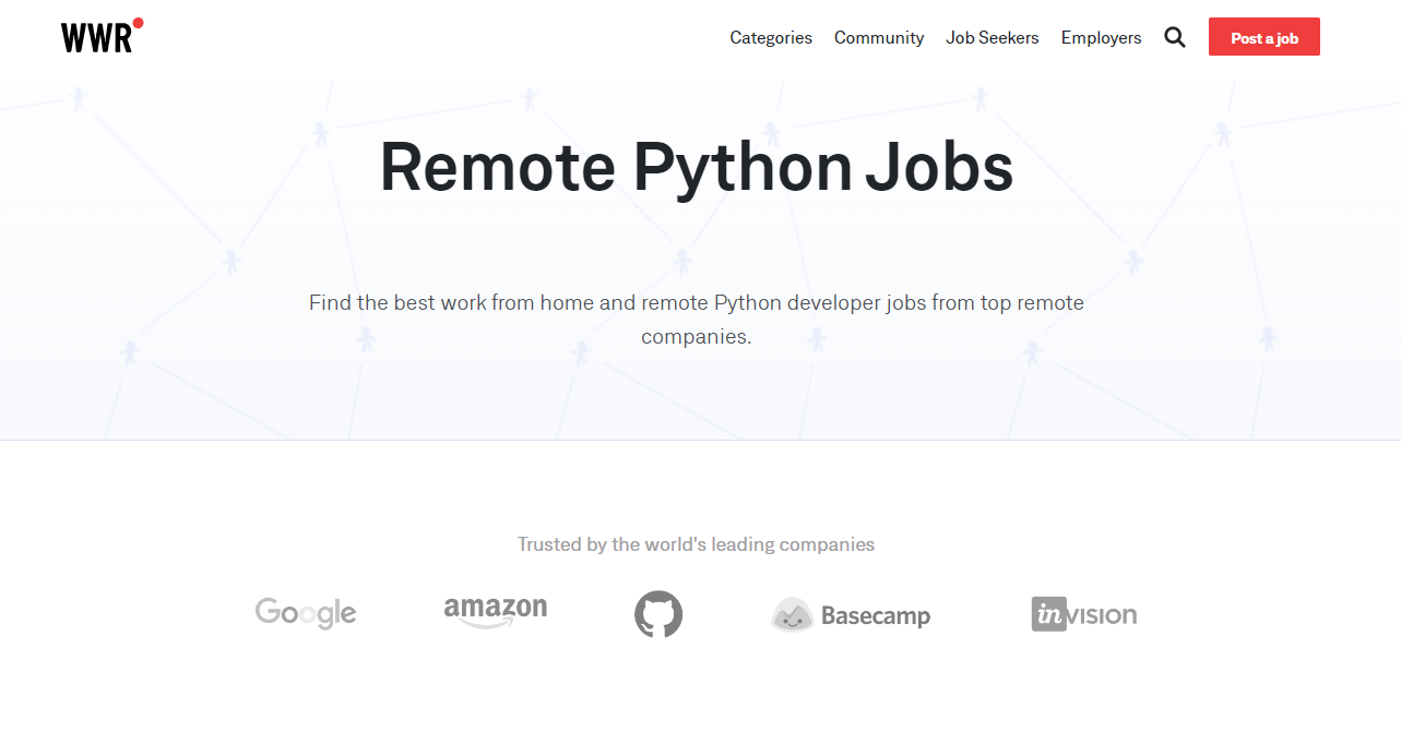 Weworkremotely - Remote Python Developers at Your Fingertips