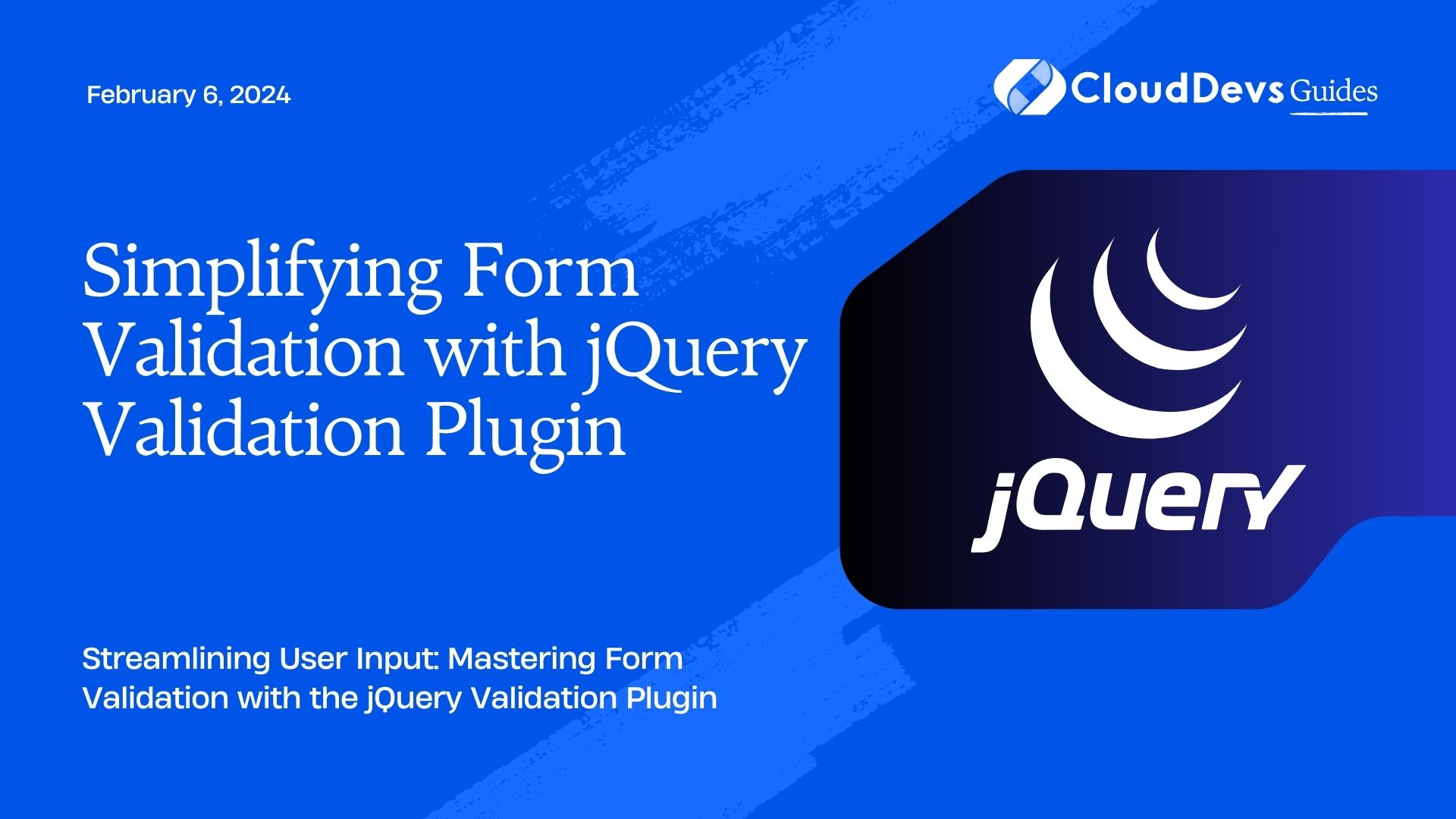 Simplifying Form Validation with jQuery Validation Plugin