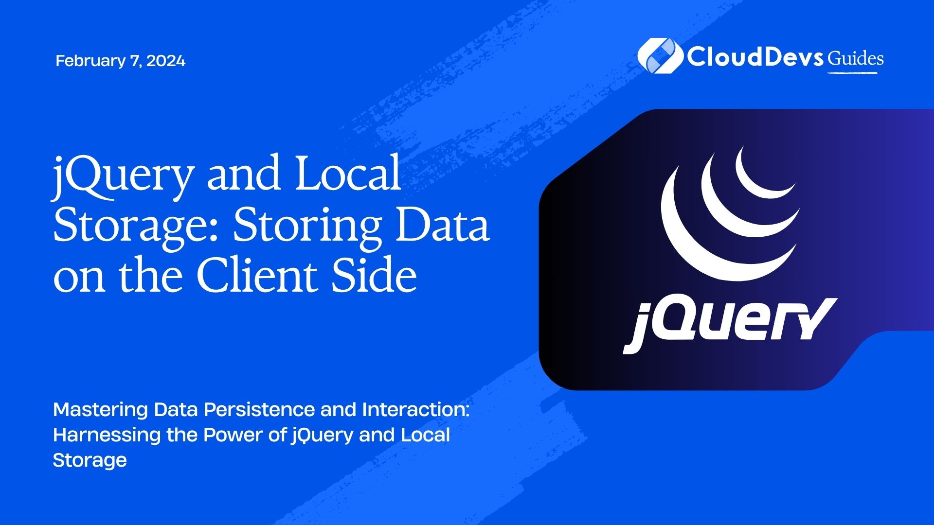 jQuery and Local Storage: Storing Data on the Client Side