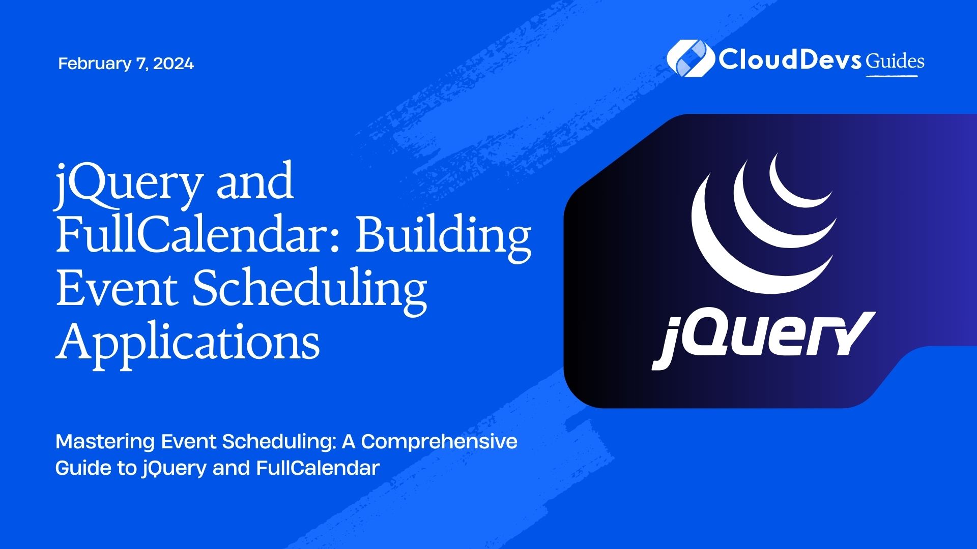 jQuery and FullCalendar: Building Event Scheduling Applications
