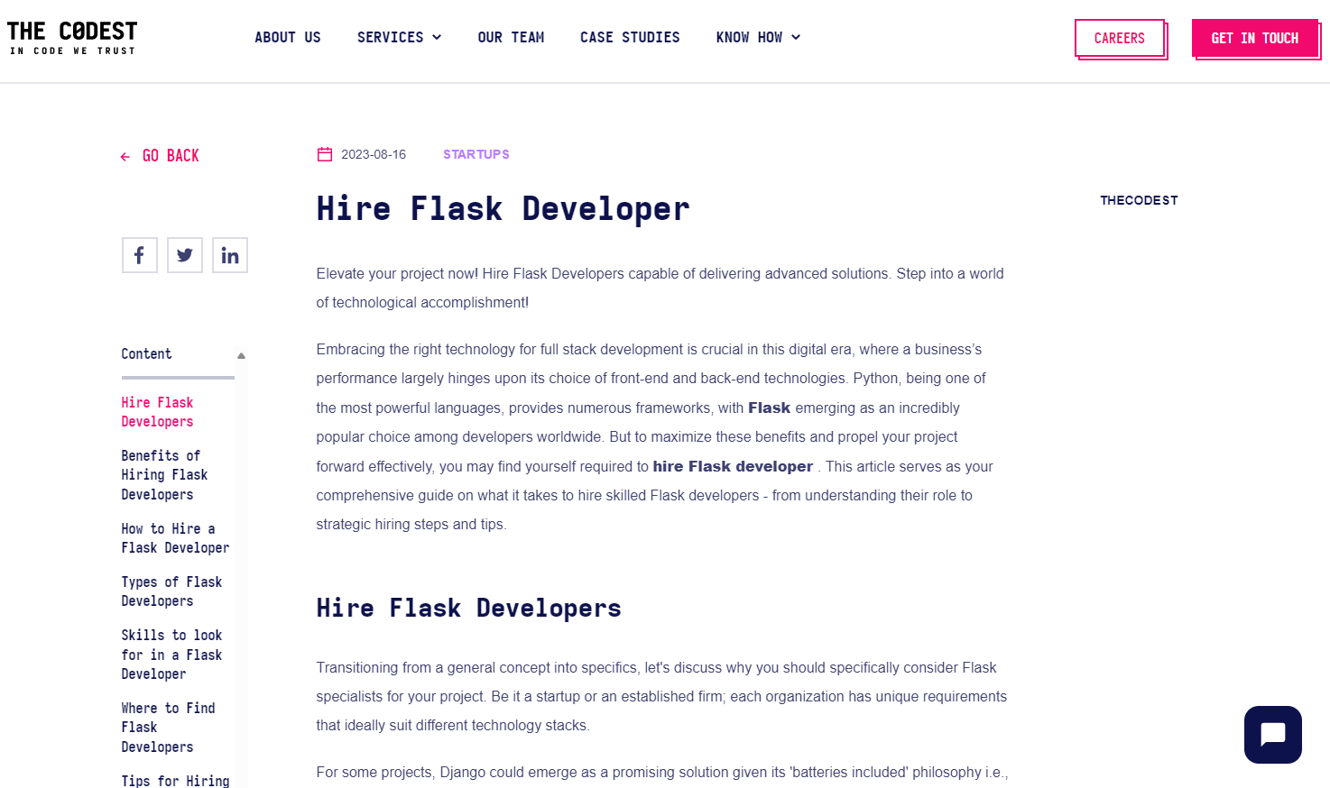 Thecodest.co - Seamless Blend of Complexity and Simplicity for Flask Excellence