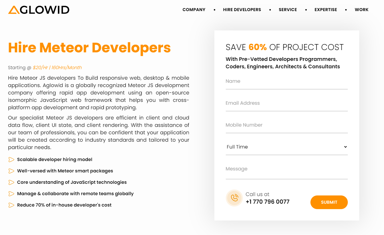 Anglowid Solutions - Hire Meteor Developers | MeteorJS Development Company