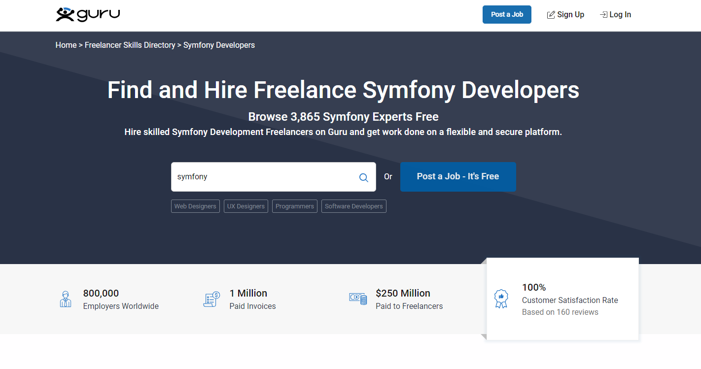 Guru.com - Find Freelance Symfony Developers for hire