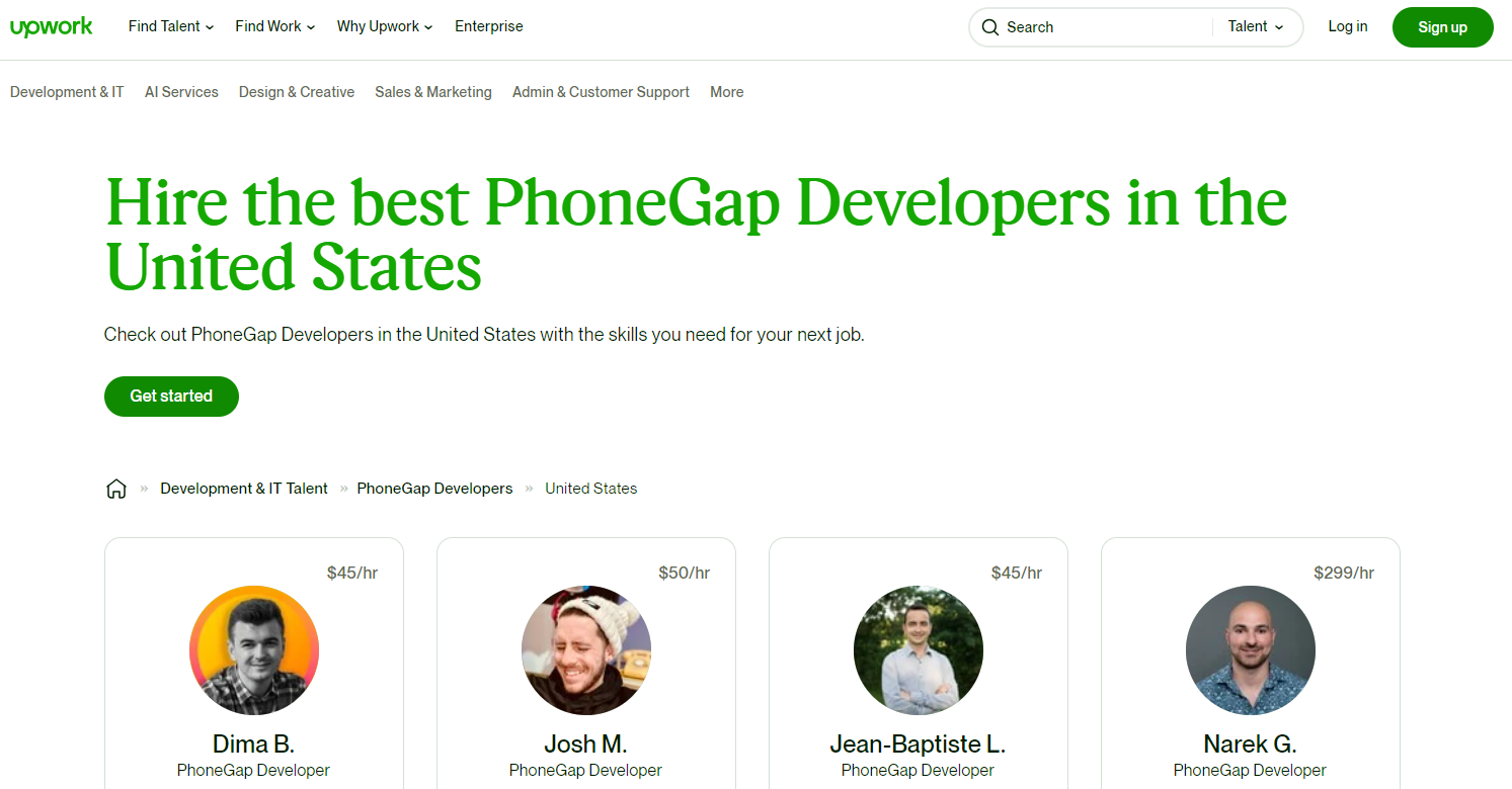 Upwork - Connect Globally, Hire Locally: Your Hub for PhoneGap Developers