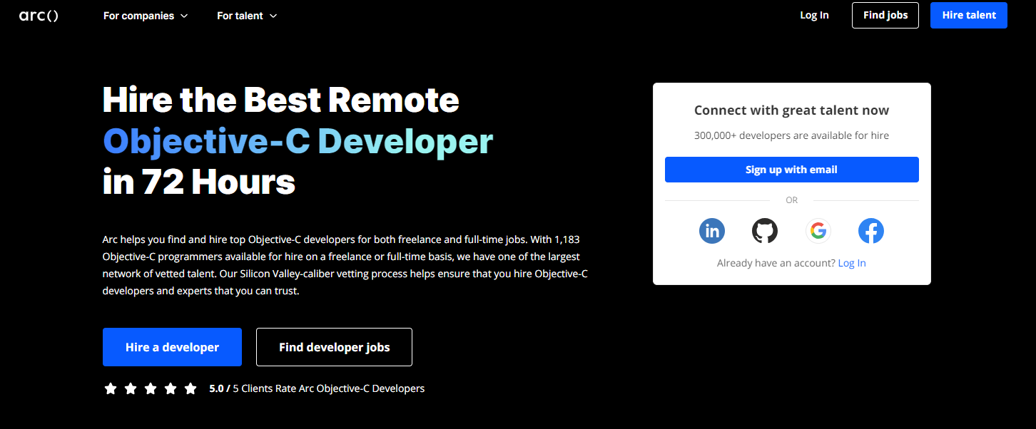 Arc.dev - Elevate Your Codebase Daily - Top Objective-C Developers Updated and Ready for Hire