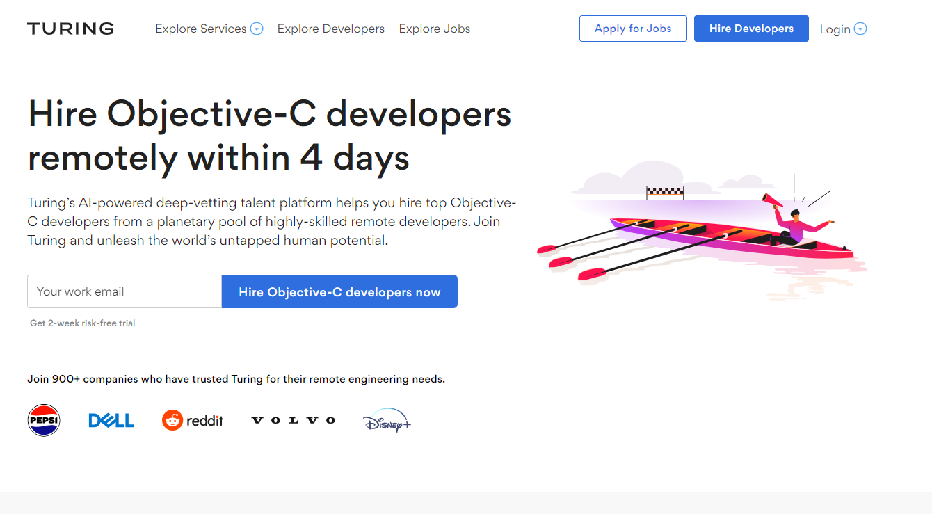 Turing - Revolutionize Hiring with Turing: Objective-C Developers in 4 Days, 14-Day Risk-Free Trial