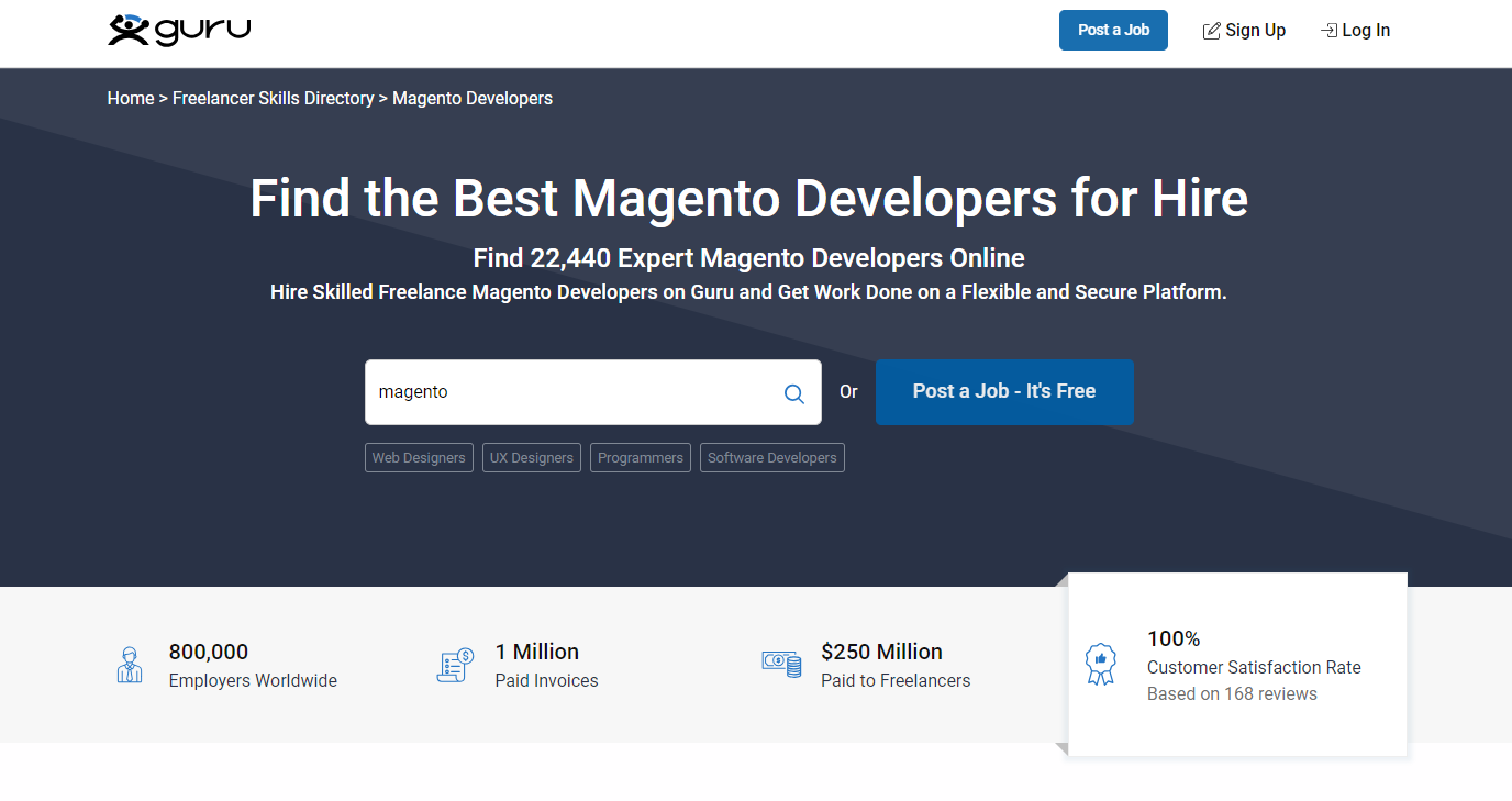 Guru.com - Streamlined Magento Solutions - Hire Certified Developers with Confidence