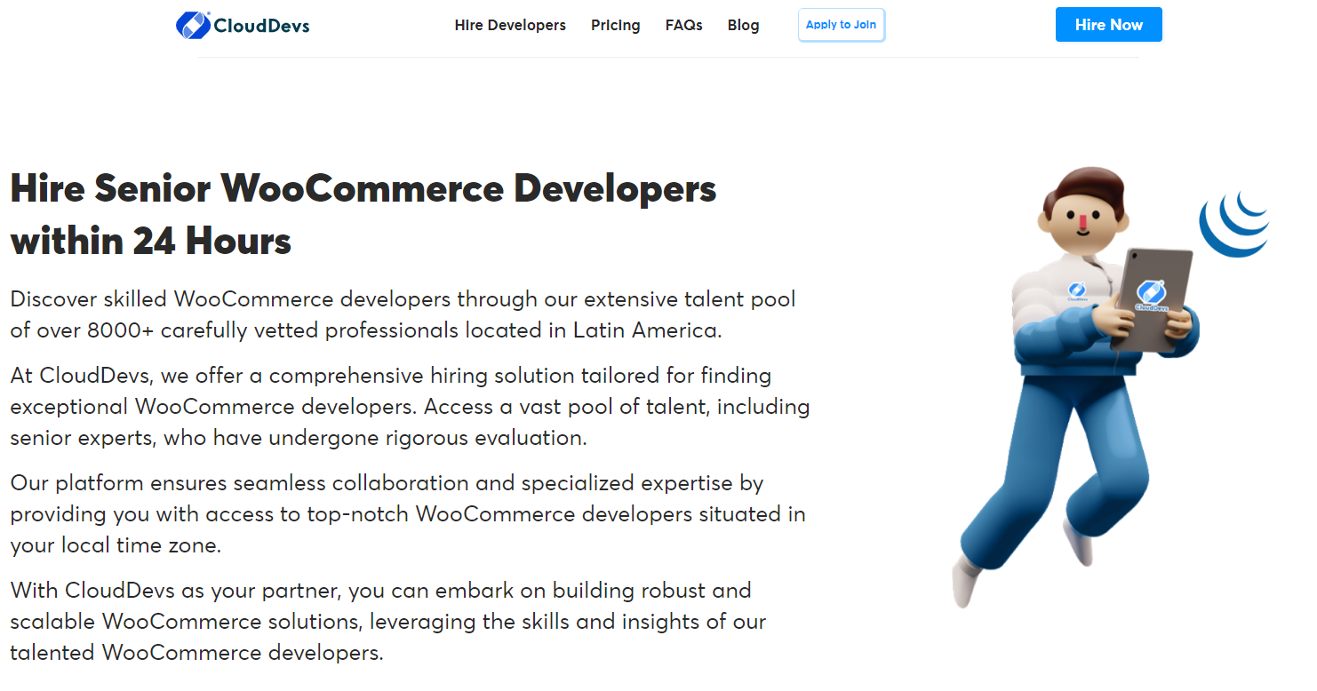 CloudDevs - Top Global Talent at Your Fingertips for Seamless WooCommerce Excellence